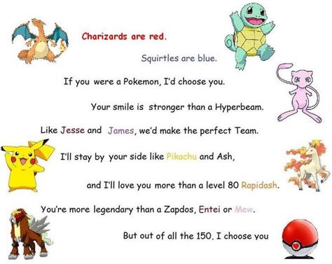 pokemon love poem|romantic poems for her.